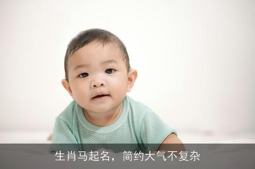 生肖马起名,简约大气不复杂 生肖马起名,简约大气不复杂