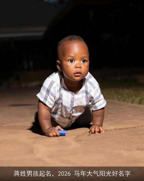 蒋姓男孩起名,2026 马年大气阳光好名字 蒋姓男孩起名,2026 马年大气阳光好名字