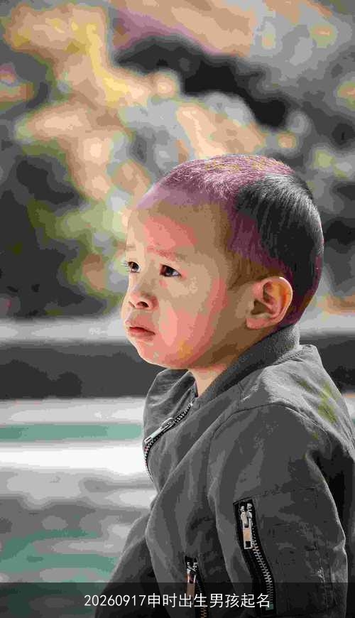 20260917申时出生男孩起名 20260917申时出生男孩起名