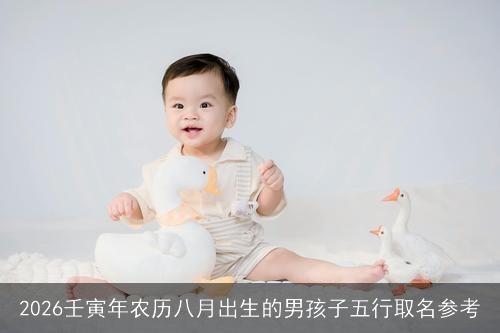 2026壬寅年农历八月出生的男孩子五行取名参考 2026壬寅年农历八月出生的男孩子五行取名参考