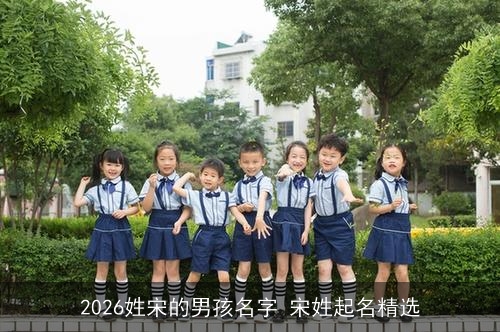 2026姓宋的男孩名字 宋姓起名精选 2026姓宋的男孩名字 宋姓起名精选