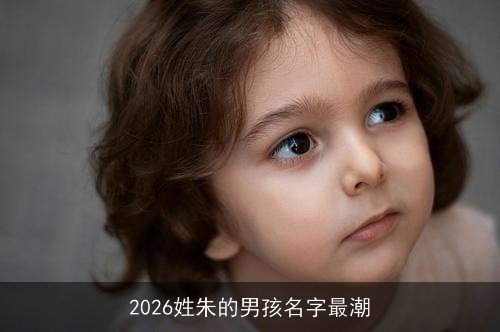 2026姓朱的男孩名字最潮 2026姓朱的男孩名字最潮