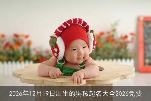 2026年12月19日出生的男孩起名大全2026免费 2026年12月19日出生的男孩起名大全2026免费