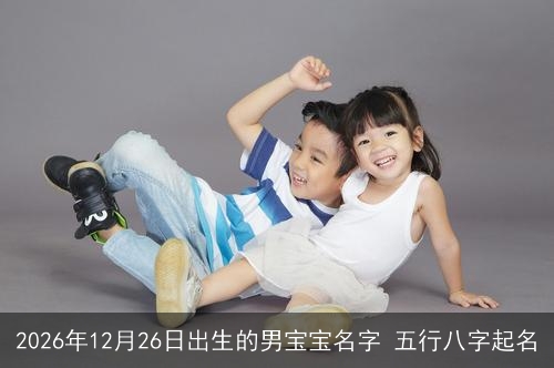 2026年12月26日出生的男宝宝名字 五行八字起名 2026年12月26日出生的男宝宝名字 五行八字起名