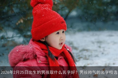 2026年2月25日出生的男孩取什么名字好?男孩帅气的名字精选 2026年2月25日出生的男孩取什么名字好?男孩帅气的名字精选
