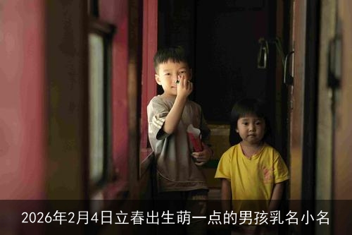 2026年2月4日立春出生萌一点的男孩乳名小名 2026年2月4日立春出生萌一点的男孩乳名小名