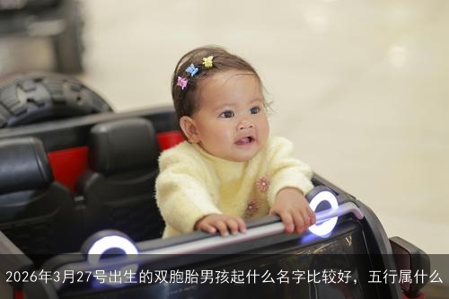 2026年3月27号出生的双胞胎男孩起什么名字比较好,五行属什么 2026年3月27号出生的双胞胎男孩起什么名字比较好,五行属什么