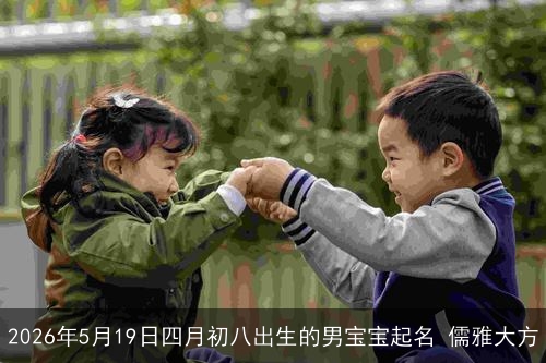 2026年5月19日四月初八出生的男宝宝起名 儒雅大方 2026年5月19日四月初八出生的男宝宝起名 儒雅大方