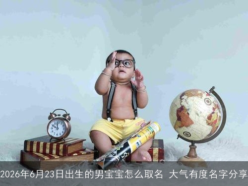 2026年6月23日出生的男宝宝怎么取名 大气有度名字分享 2026年6月23日出生的男宝宝怎么取名 大气有度名字分享