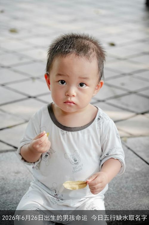 2026年6月26日出生的男孩命运 今日五行缺水取名字 2026年6月26日出生的男孩命运 今日五行缺水取名字