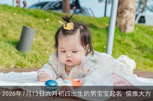 2026年7月13日六月初四出生的男宝宝起名 儒雅大方 2026年7月13日六月初四出生的男宝宝起名 儒雅大方