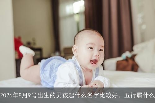 2026年8月9号出生的男孩起什么名字比较好,五行属什么 2026年8月9号出生的男孩起什么名字比较好,五行属什么