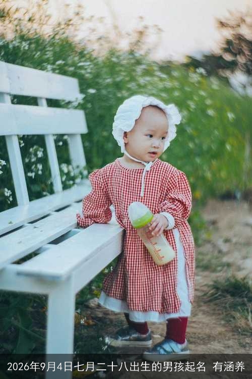 2026年9月4日七月二十八出生的男孩起名 有涵养 2026年9月4日七月二十八出生的男孩起名 有涵养