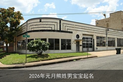 2026年元月熊姓男宝宝起名 2026年元月熊姓男宝宝起名