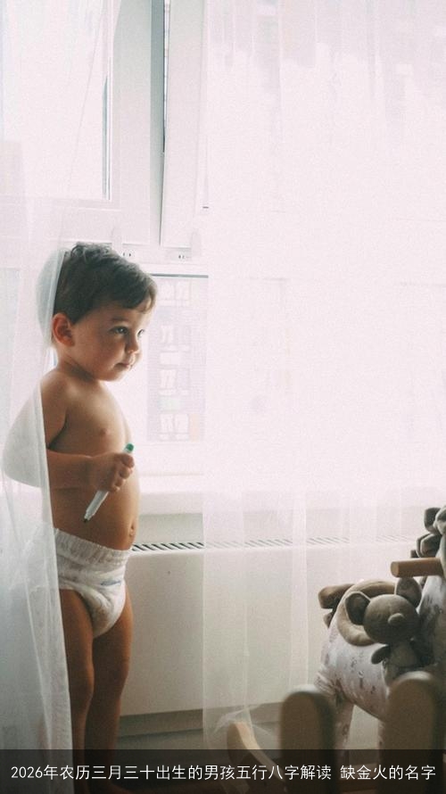 2026年农历三月三十出生的男孩五行八字解读 缺金火的名字 2026年农历三月三十出生的男孩五行八字解读 缺金火的名字