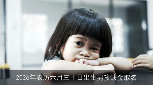 2026年农历六月三十日出生男孩缺金取名 2026年农历六月三十日出生男孩缺金取名