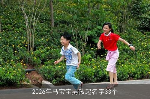 2026年马宝宝男孩起名字33个 2026年马宝宝男孩起名字33个