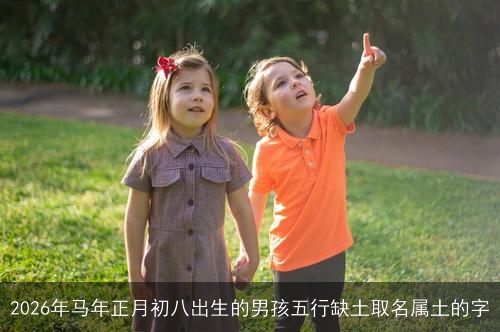2026年马年正月初八出生的男孩五行缺土取名属土的字 2026年马年正月初八出生的男孩五行缺土取名属土的字