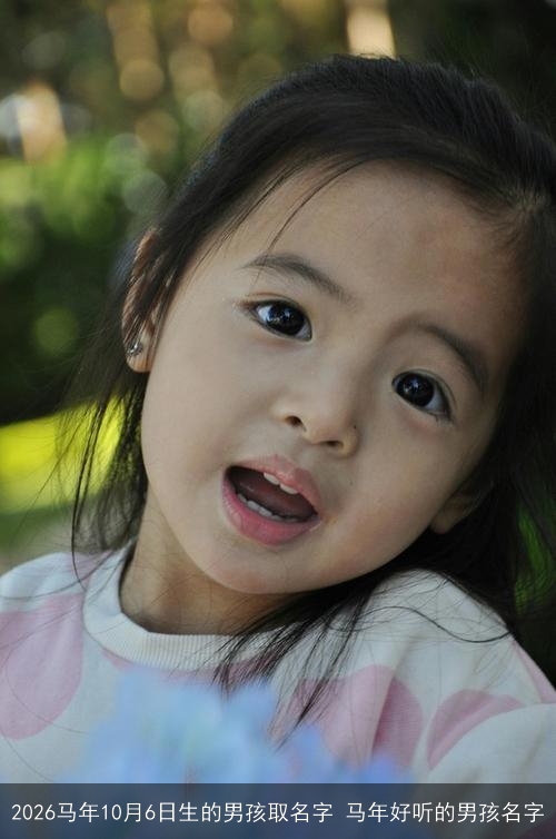 2026马年10月6日生的男孩取名字 马年好听的男孩名字 2026马年10月6日生的男孩取名字 马年好听的男孩名字