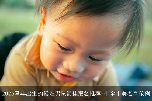 2026马年出生的侯姓男孩最佳取名推荐 十全十美名字范例 2026马年出生的侯姓男孩最佳取名推荐 十全十美名字范例