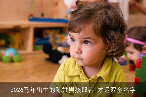 2026马年出生的陈姓男孩取名 才运双全名字 2026马年出生的陈姓男孩取名 才运双全名字