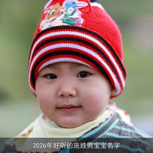 2026年好听的施姓男宝宝名字 2026年好听的施姓男宝宝名字
