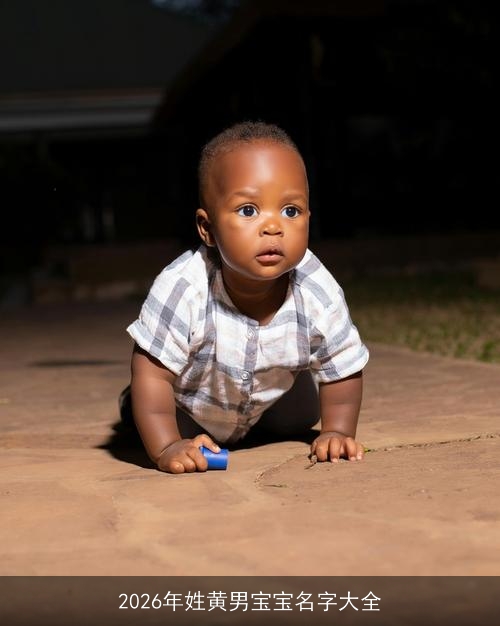 2026年姓黄男宝宝名字大全 2026年姓黄男宝宝名字大全