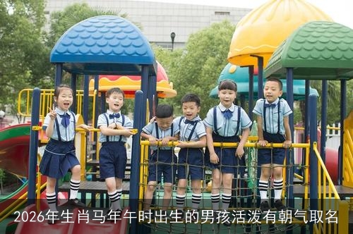 2026年生肖马年午时出生的男孩活泼有朝气取名 2026年生肖马年午时出生的男孩活泼有朝气取名
