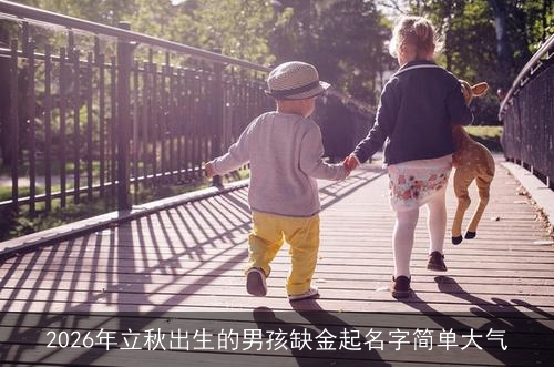 2026年立秋出生的男孩缺金起名字简单大气 2026年立秋出生的男孩缺金起名字简单大气