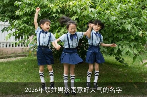 2026年顾姓男孩寓意好大气的名字 2026年顾姓男孩寓意好大气的名字