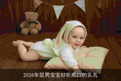 2026年鼠男宝宝好听顺口的乳名 2026年鼠男宝宝好听顺口的乳名