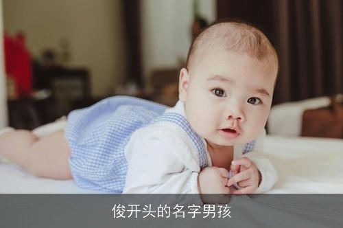 俊开头的名字男孩 俊开头的名字男孩