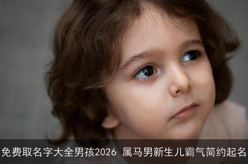 免费取名字大全男孩2026 属马男新生儿霸气简约起名 免费取名字大全男孩2026 属马男新生儿霸气简约起名