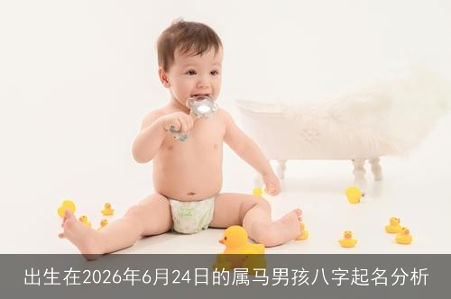 出生在2026年6月24日的属马男孩八字起名分析 出生在2026年6月24日的属马男孩八字起名分析