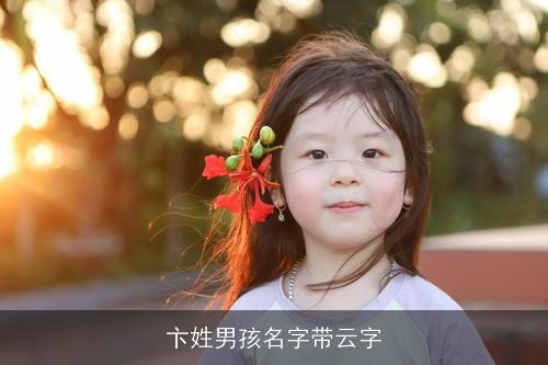 卞姓男孩名字带云字 卞姓男孩名字带云字
