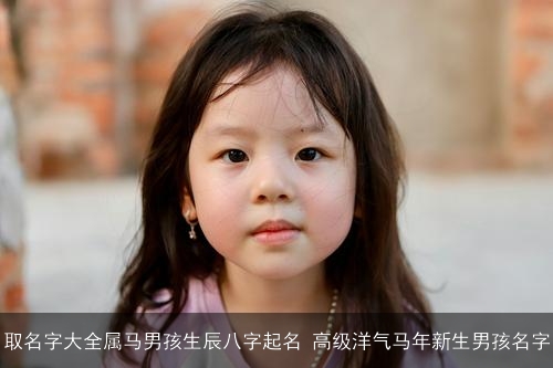 取名字大全属马男孩生辰八字起名 高级洋气马年新生男孩名字 取名字大全属马男孩生辰八字起名 高级洋气马年新生男孩名字