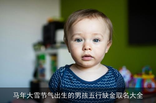 马年大雪节气出生的男孩五行缺金取名大全 马年大雪节气出生的男孩五行缺金取名大全