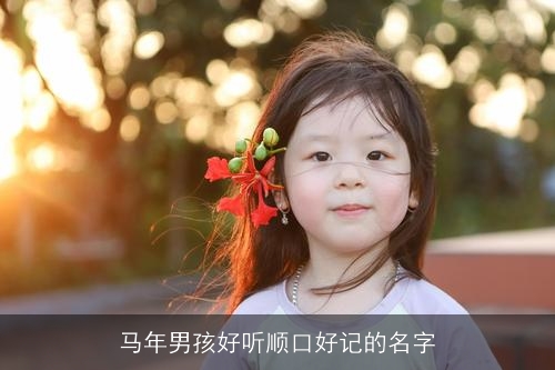 马年男孩好听顺口好记的名字 马年男孩好听顺口好记的名字