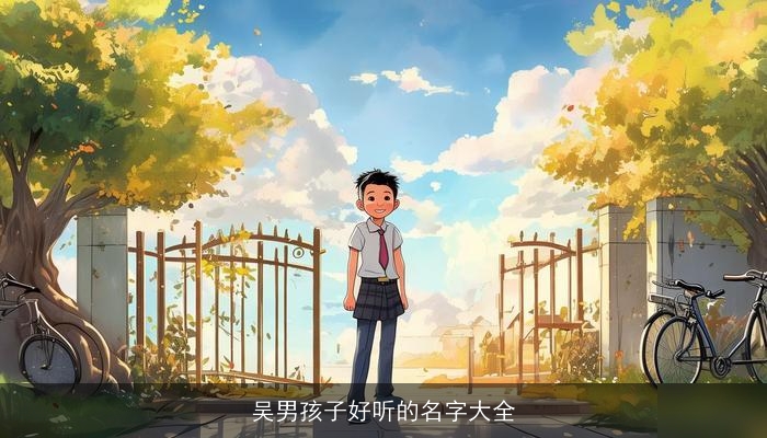 吴男孩子好听的名字大全 吴男孩子好听的名字大全