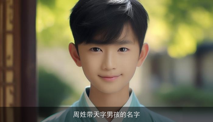 周姓带天字男孩的名字 周姓带天字男孩的名字