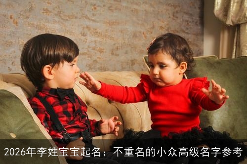 2026年李姓宝宝起名:不重名的小众高级名字参考 2026年李姓宝宝起名:不重名的小众高级名字参考