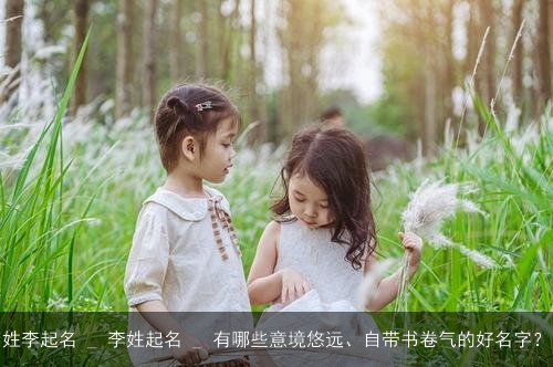 姓李起名 _ 李姓起名 _ 有哪些意境悠远、自带书卷气的好名字? 姓李起名 _ 李姓起名 _ 有哪些意境悠远、自带书卷气的好名字?