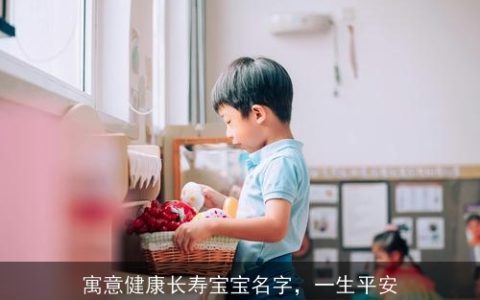 寓意健康长寿宝宝名字，一生平安