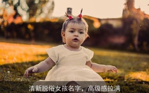 清新脱俗女孩名字，高级感拉满