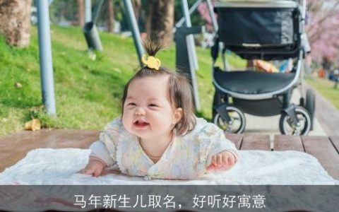 马年新生儿取名，好听好寓意