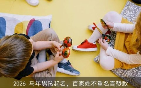 2026 马年男孩起名，百家姓不重名高赞款