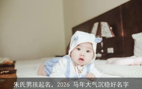 朱氏男孩起名，2026 马年大气沉稳好名字