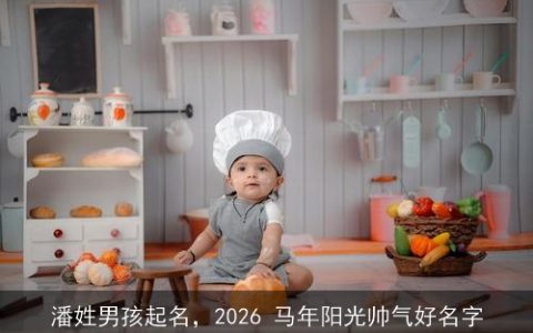 潘姓男孩起名，2026 马年阳光帅气好名字