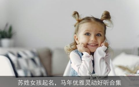 苏姓女孩起名，马年优雅灵动好听合集