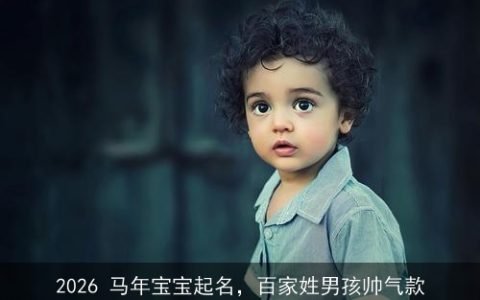 2026 马年宝宝起名，百家姓男孩帅气款